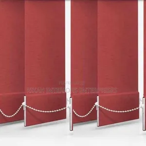 Maroon Vertical Blinds