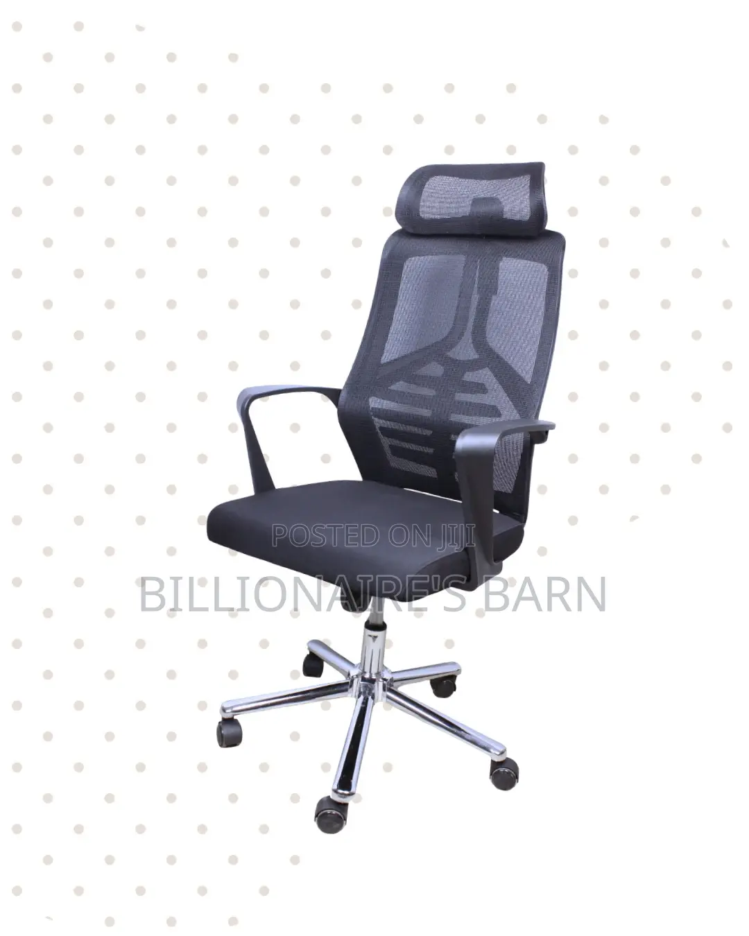 Minimal High Back Mesh Office Chair — Great for Study or Work