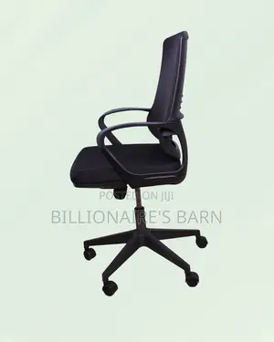 Modern Black Ergonomic Mesh Office Chair | High-Density Foam Seat