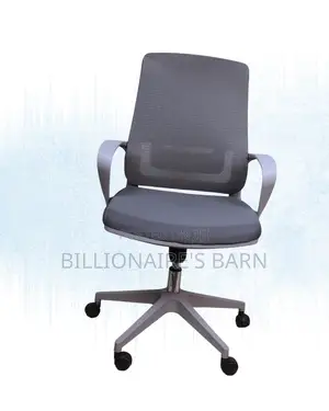 Comfy Grey Ergonomic Mesh Office Chair — Great for Study or Work