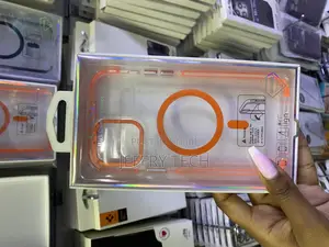 Niyotily iPhone 12 Pro Max Orange Magsafe Clear Case