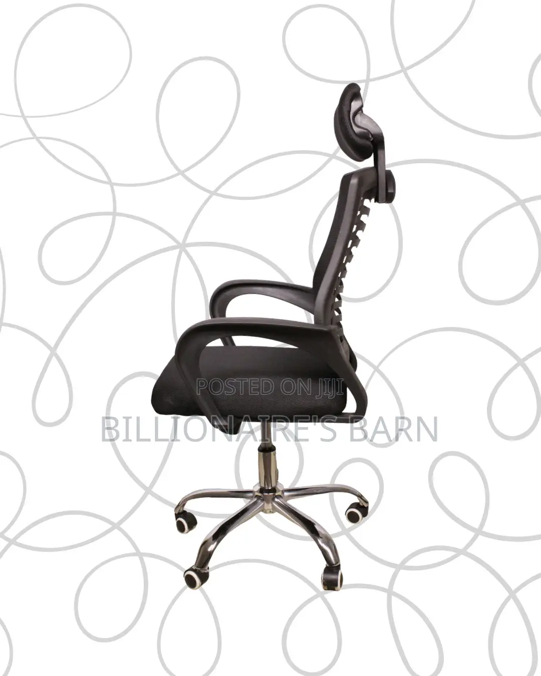 Orthopedic Secretarial Mesh Chair — Smooth-Rolling Mobility
