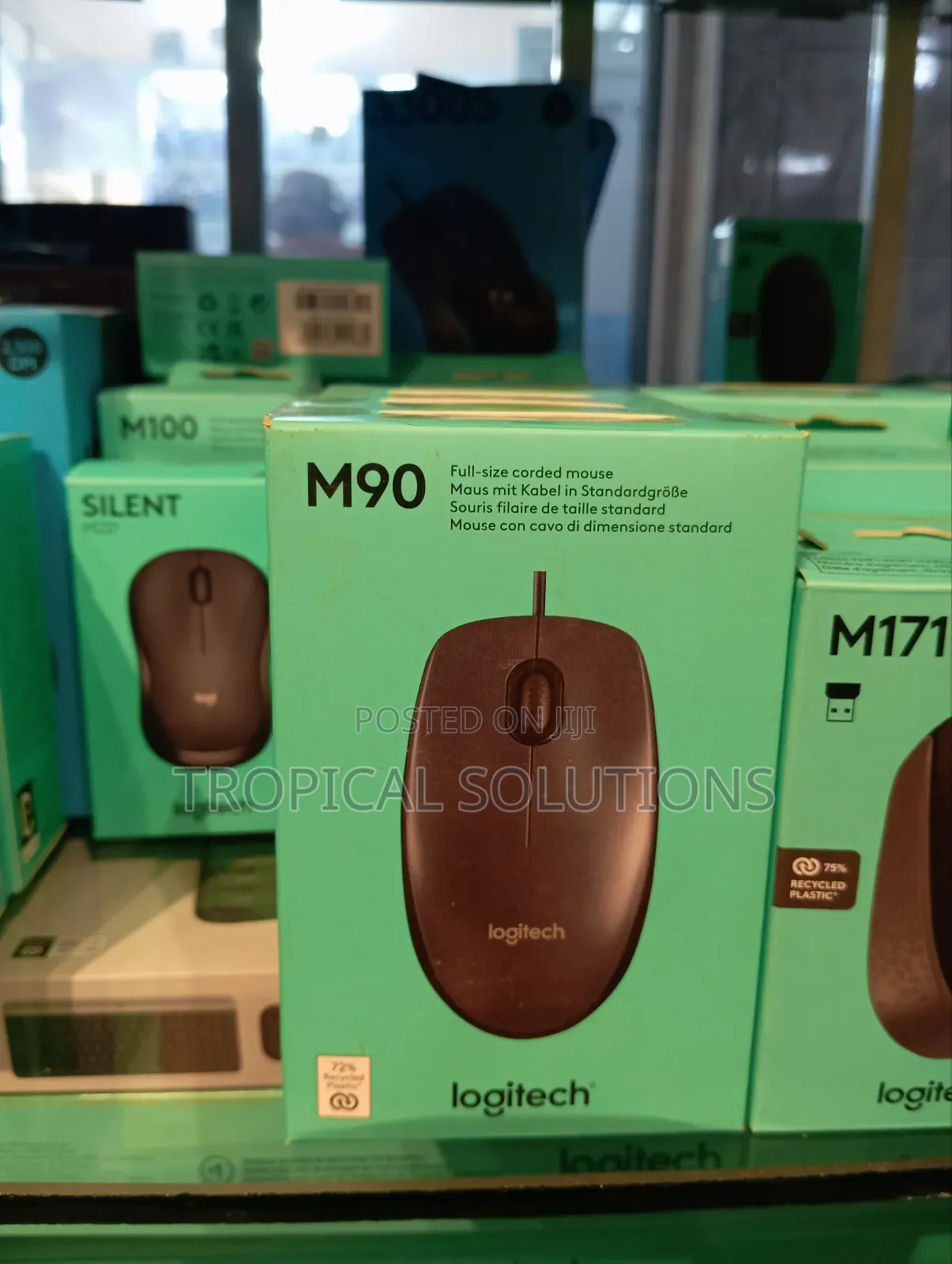 Logitech M90 Mouse Corded Mouse Black M90