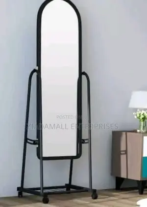 Move With Ease: Full-Length Mirror on Wheels