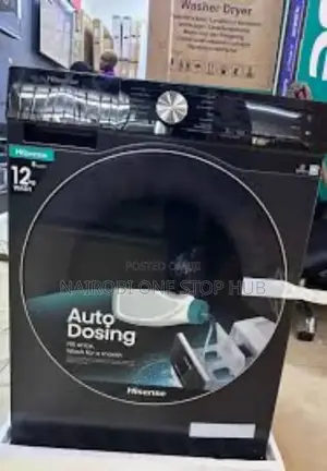 Hisense Full Automatic, Front Load 12kg/8kg Wash and Dry Machine