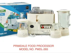 Primdale 4 in 1 Juicer -Blender-Grinder and Mill Food Processor