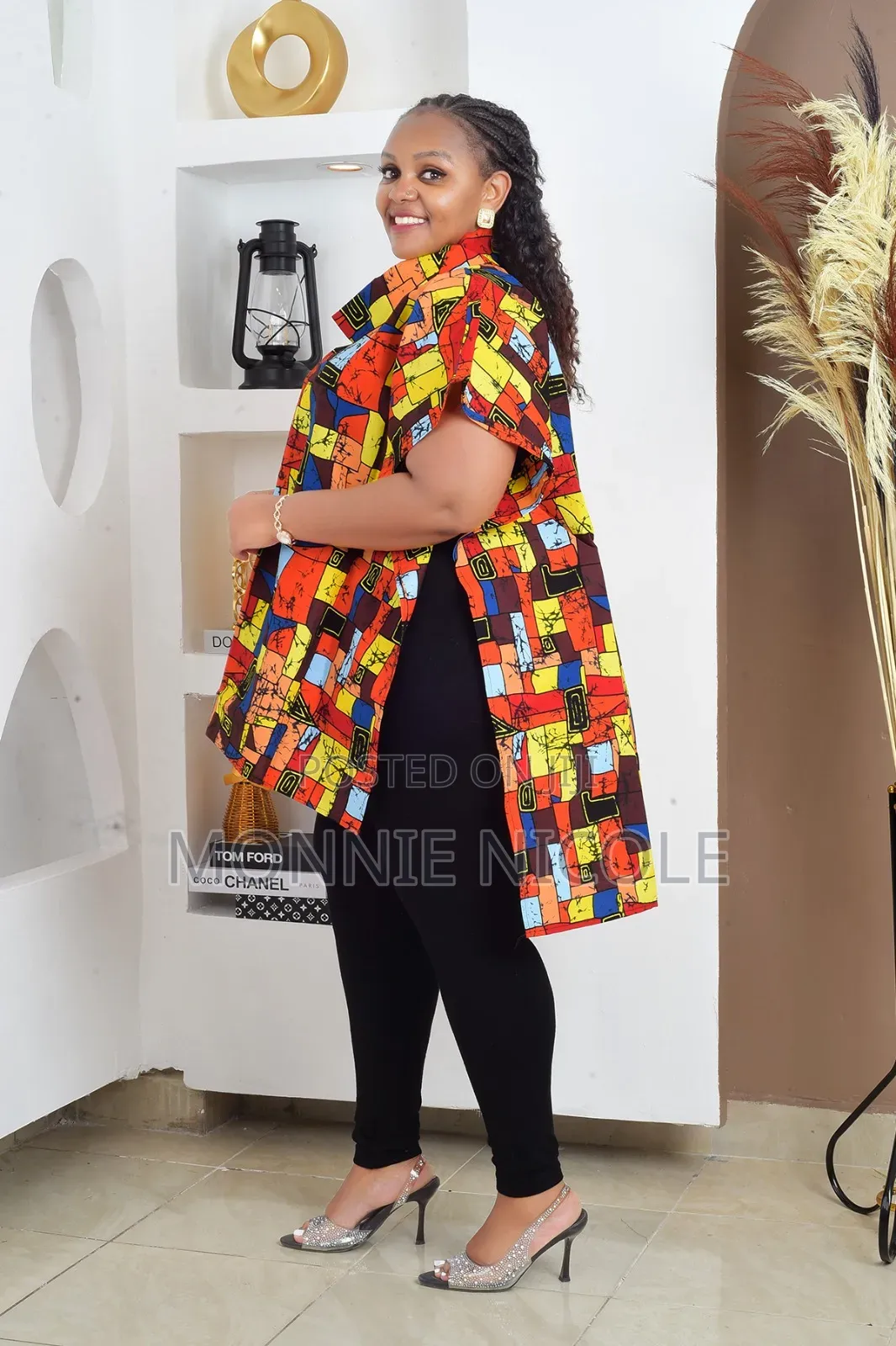Stylish Turtleneck Ankara Plus Size Tops