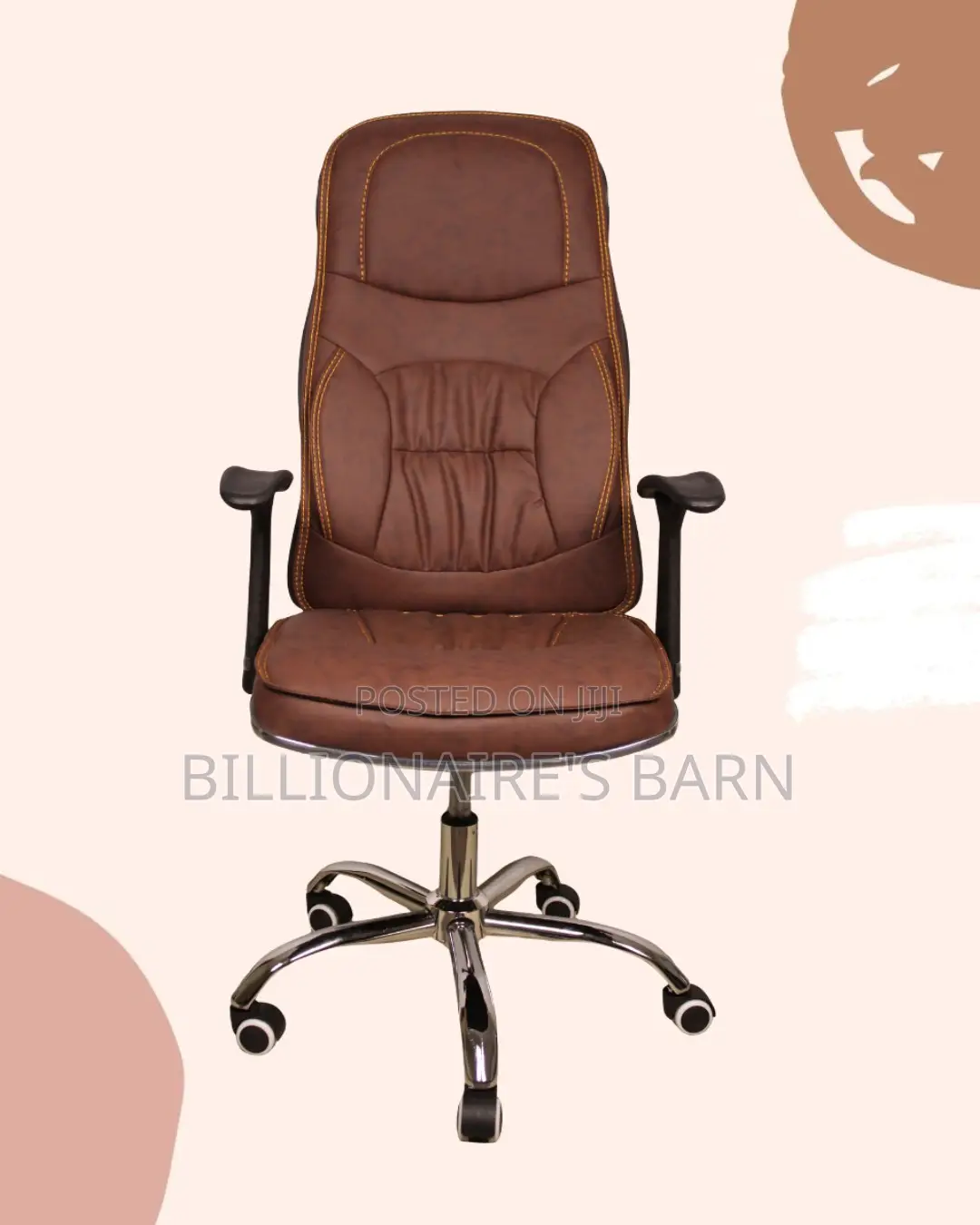 Ergonomic Executive Leather Chair | Comfy Lumbar Support