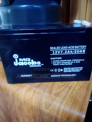 Jacobs Back Up Battery 12v, 7ah