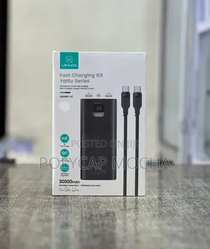 Usams-at 65w Fast Charging Kit 30000mah Laptop Power Bank