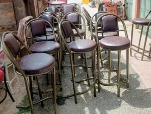 Modern Bar Stools or Counter High Stools With Backrest Support.