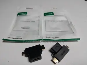 Ugreen3 in 1 Female to Micro Hdmi Mini Hdmi Male Adapter for Dv Camera
