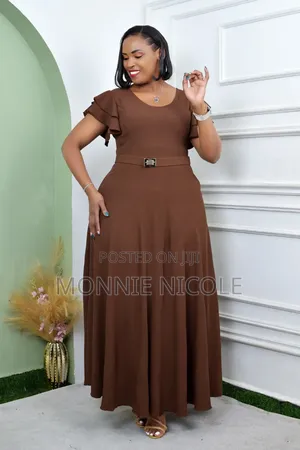 Brown Senori Maxi Dress. Good Quality