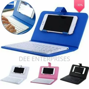 Bluetooth Keyboard and Leather Case Pouch Cover for Cell Phone