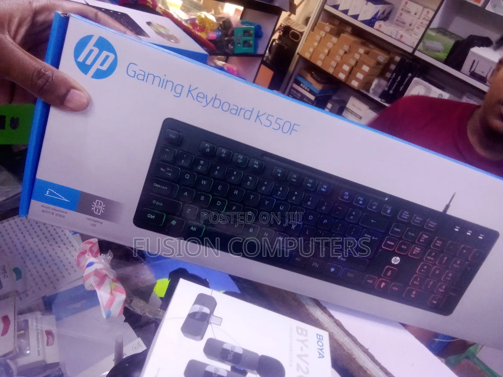 Hp K500f Backlit Membrane Wired Gaming Keyboard