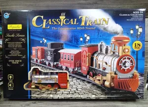 Battery-operated 18pieces Classical Train With Locomotive Sounds
