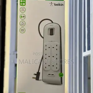 Belkin Surgeplus 6 Way Extension With Dual Usb Outputs