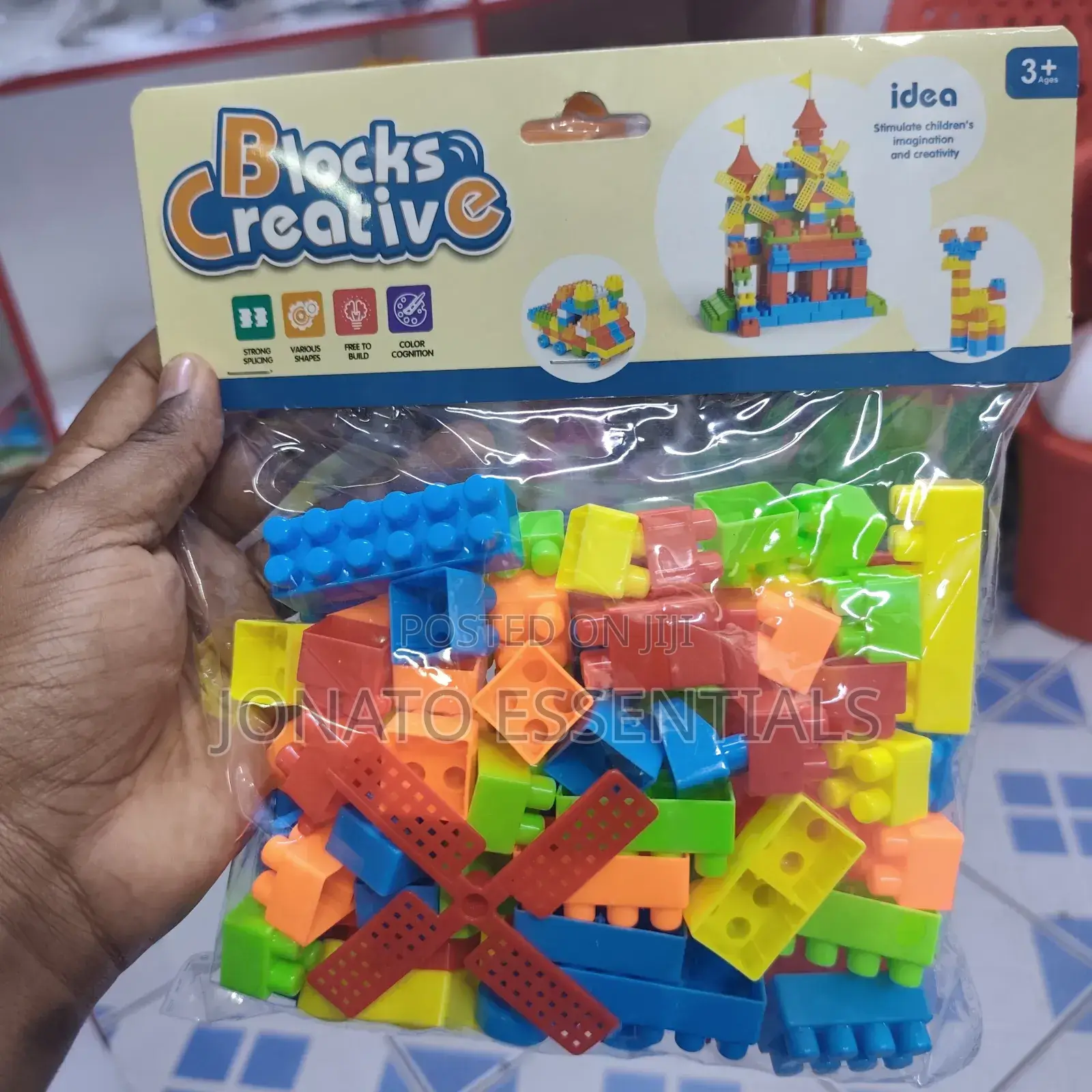 Colorful Jumbo Building Blocks for Toddlers