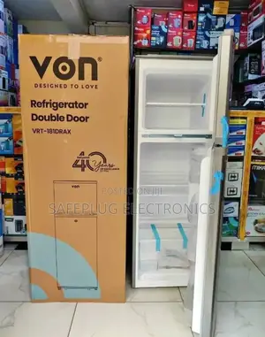 Von 181l Double Door Refrigerator Direct Cool