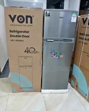 Von 181 Litres Double Door Fridge Direct Cool Refrigerator