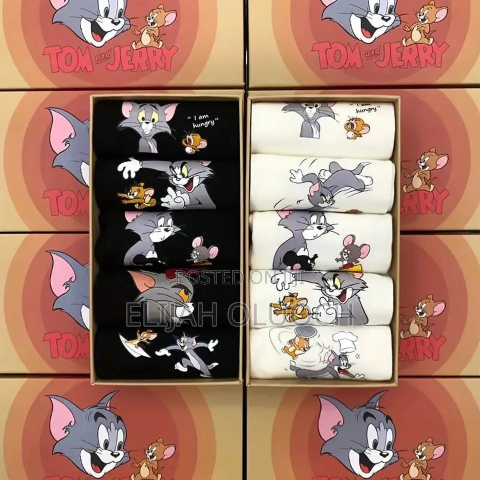 5pairs Ankle Tom and Jerry Cotton Socks Pack