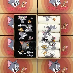 5pairs Ankle Tom and Jerry Cotton Socks Pack