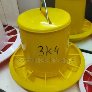 Yellow Plastic Chicken Feeder for Poultry -3 Kg