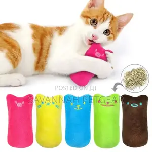 Cute Kitten Squeak Plush Interactive Cat Toy With Catnip