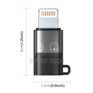 Type C Female to Lightning Male Adapter, Otg for iPhone Connector