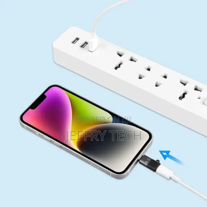 Type C Female to Lightning Male Adapter, Otg for iPhone Connector