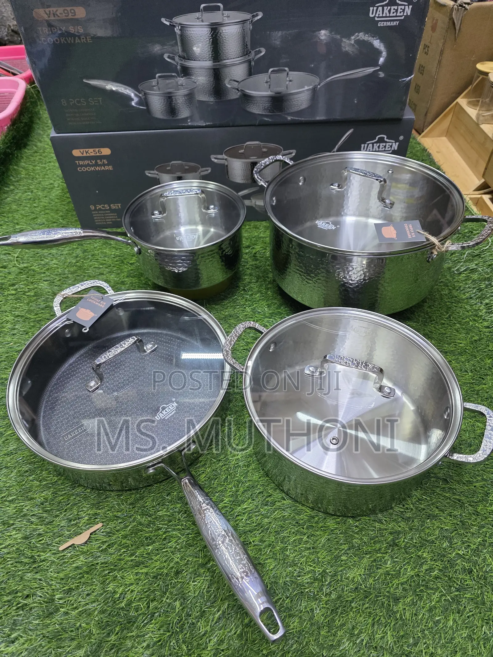 8 PCS Gas /Vitroceramic/Halogen/Induction Stainless Steel Cookware Set