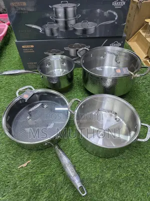 8 PCS Gas /Vitroceramic/Halogen/Induction Stainless Steel Cookware Set