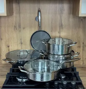9 PCS Premium High Quality Tripply S/S Stainless Steel Cookware Set