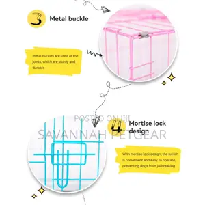 Colourful Foldable Metallic Cages for Pigeons, Dogs ,Cat - S,M, L
