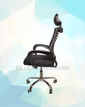 Secretarial Mesh Chair | Space-Saving Swivel Base