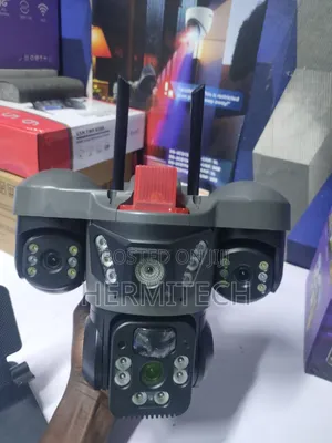 4g 3 Lens 3 Screens Camera With Alarm Audio Siren