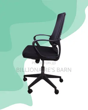 Imported Black Ergonomic Mesh Office Chair | High-Density Foam Seat