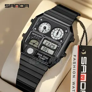 Sanda Gents Dual Time Watch #3192