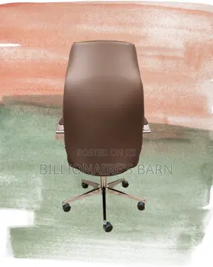 Brown Executive Leather Office Chair (Sleek) — Limited Stock