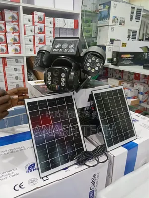 V380 4g PTZ Tripple Lens Solar Camera With Dual Pannel