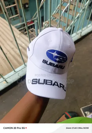 Custom Subaru Whitesport Baseball Cap