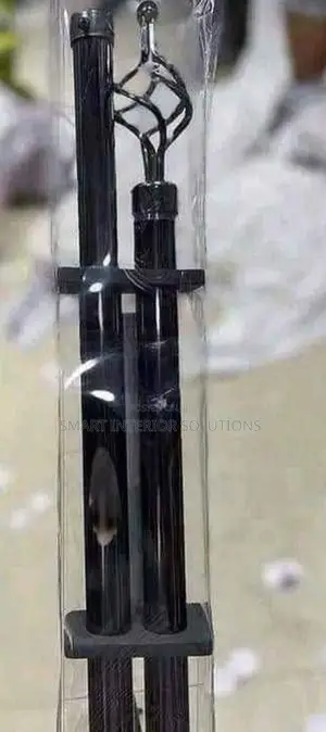 Black 2 Meters Curtain Rod