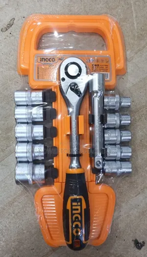 Ingco 12pc Socket Wrench Set / 1/2" Socket Set