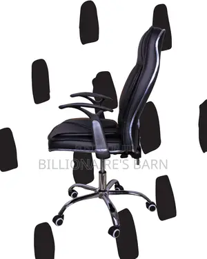 Adjustable Executive Leather Office Chair — Smooth-Rolling Mobility