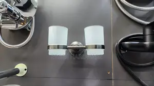 Double Toothbrush Holder Gun Grey