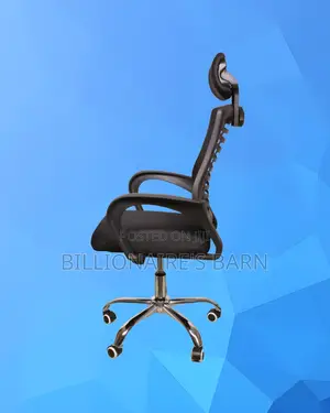 Pro-Grade Secretarial Mesh Chair | Padded Armrests