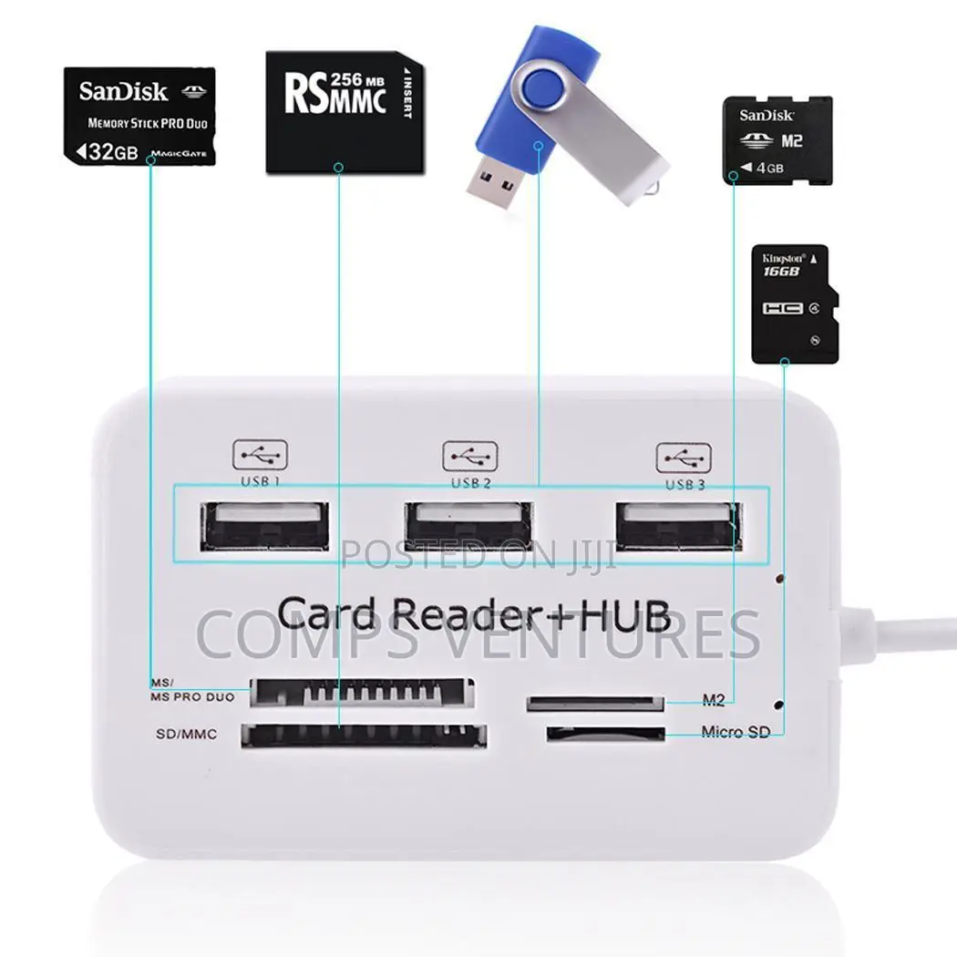Multifunctional Usb 3.0/3.1 Hub+Card Reader