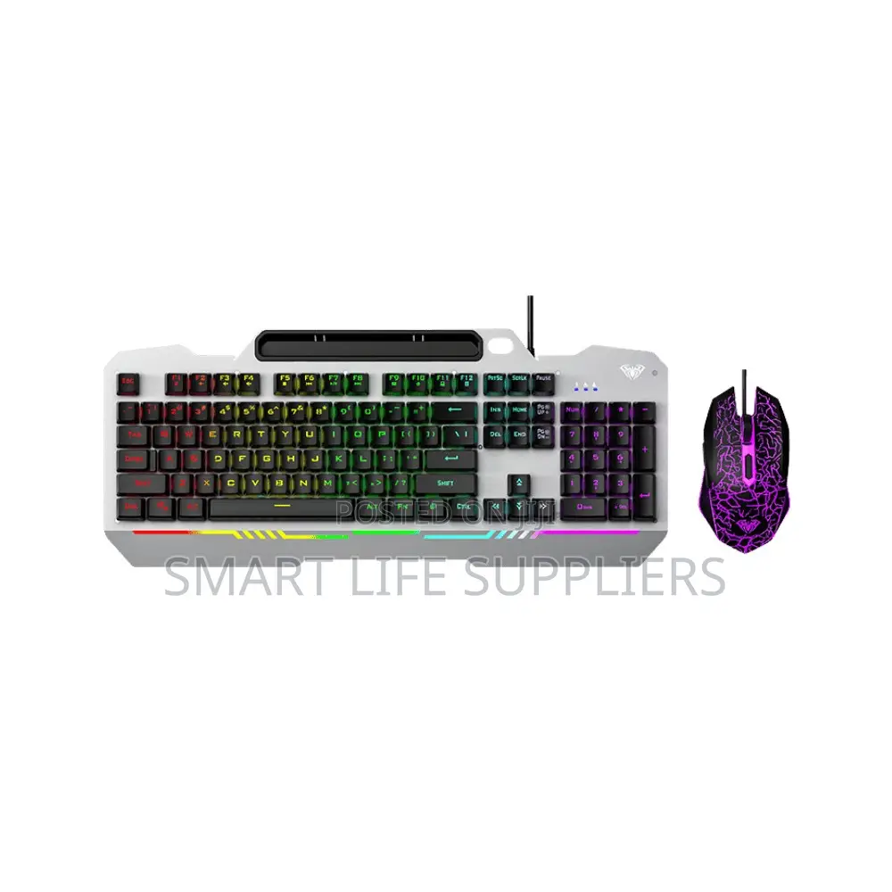 Aula T102 Wired Gaming Keyboard Mouse Combo With Mechanical Feel