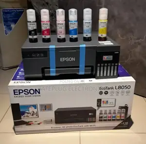 Epson L8050 Photo Printer, Print -Wi-Fi Direct, Usb Interface