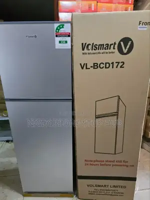 Volsmart 172 Litres Double Door Refrigerator, Silver